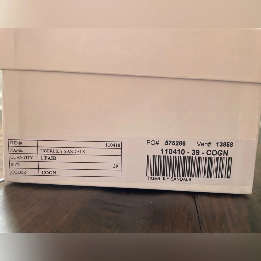 Sundance Tigerlily Sandals in Cognac 7.5 - Picture 4 of 4